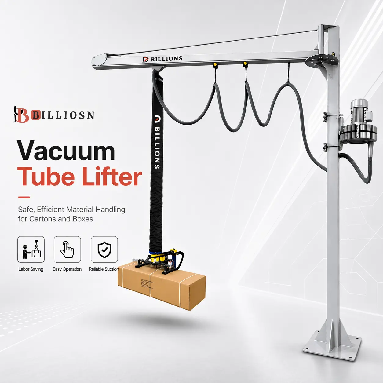 BILLIONS Vacuum Tube Lifter for Boxes